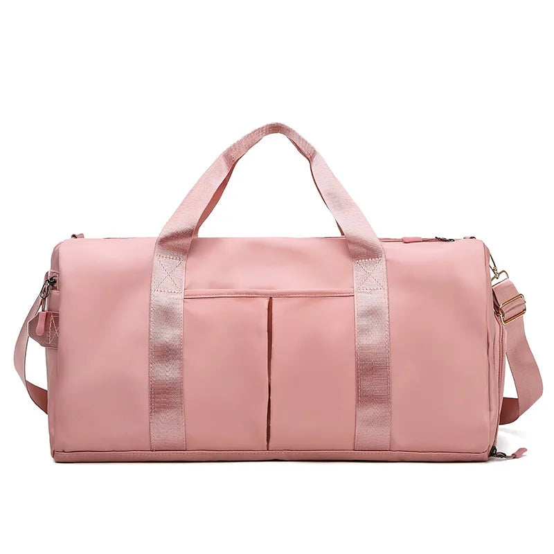 Fashion Yoga Fitness Customize Shoe Travel Bag Large-Capacity Duffel Bag PU Luggage Bags With Customized Logo OEM