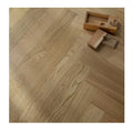 Light Grey Brushed Modern Herringbone Chevron Engineered Oak Wood Flooring Indoor Living Room