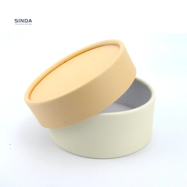 100% Recycled Round Cardboard Tube with Aluminum Foil Custom Design Vanishing Stamping Printing Candle Paper Tube Packaging