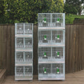 Manufacturer Wholesale Canary Breeding Cages Stackable Goldfinch Breeding Cage Partitioned Breeding Birdcage Stacked Bird Cage