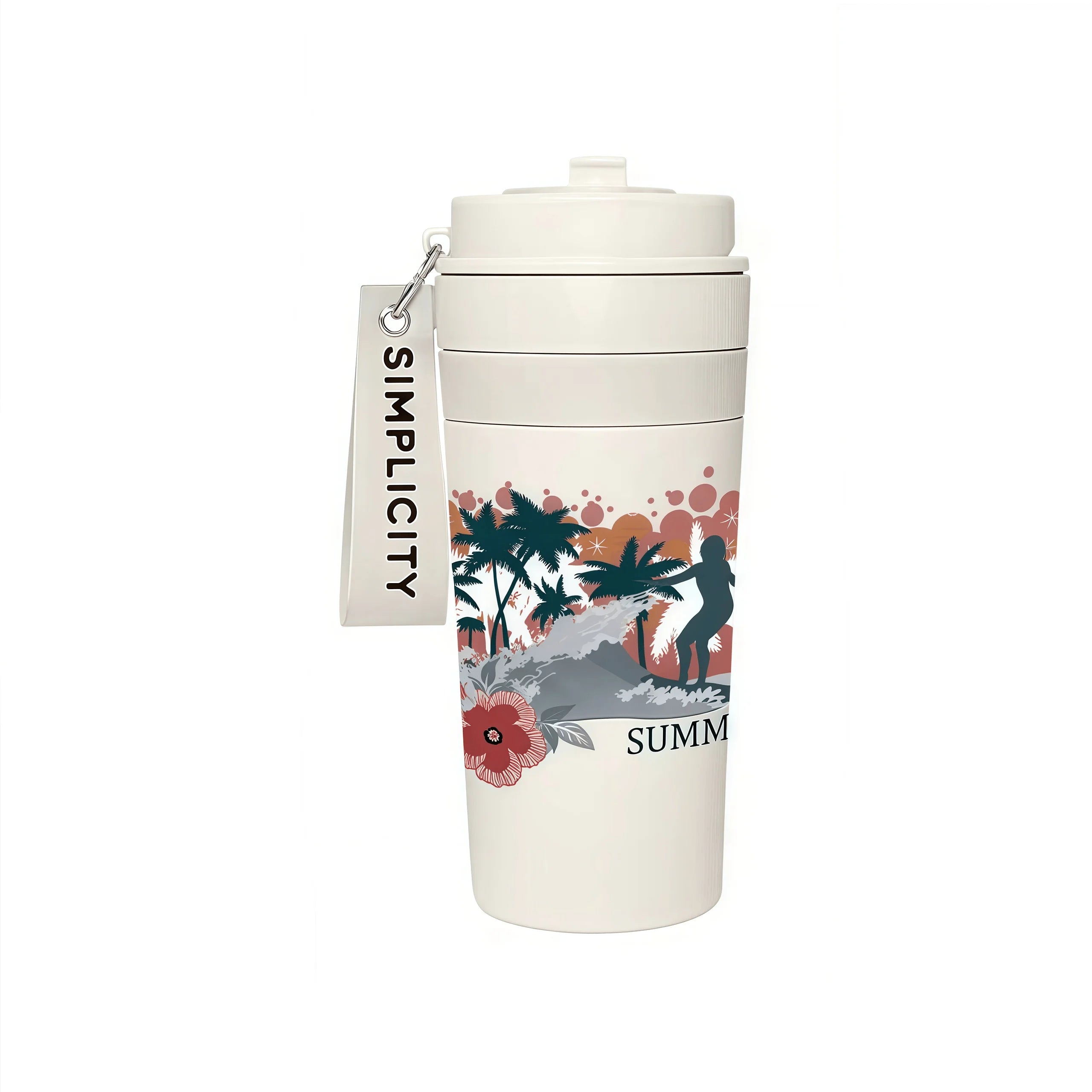 SS304 600ml Insulated Travel Mug Vacuum Flask for Adults with 12-24 Hours Thermal Retention Leak-Proof Hot/Cold Drinks