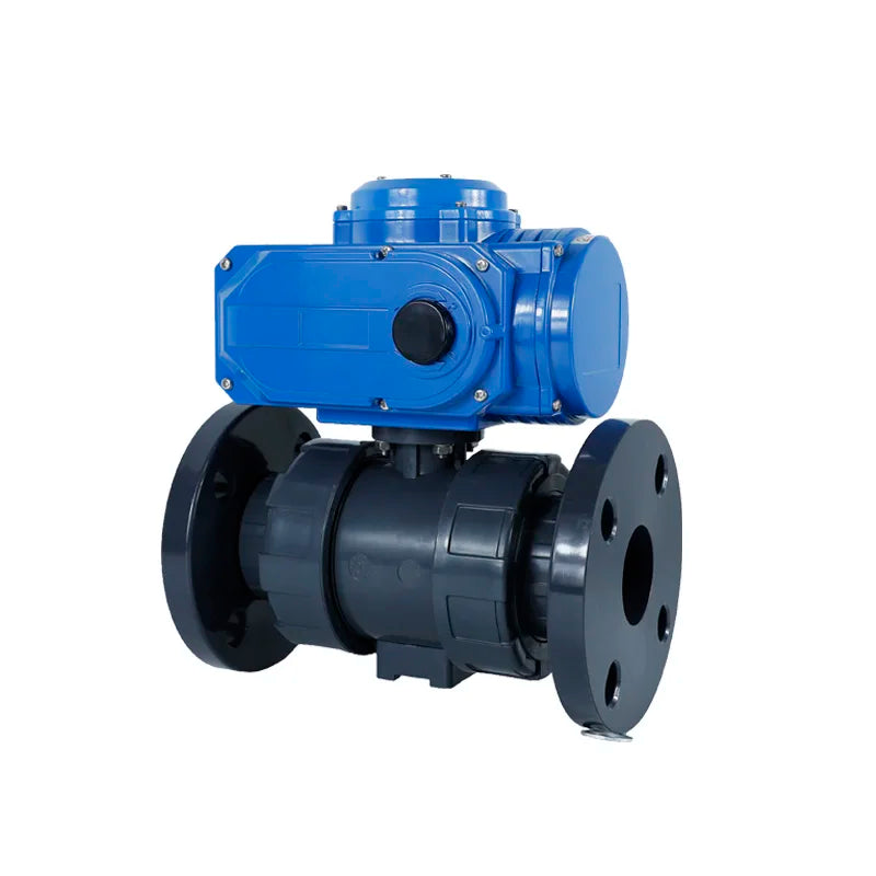 Electric Actuator Motorized Ball Valve 110v 50mm 6 Inch PVC UPVC Water ANSI Flange Type Ball Valve Ball Valve