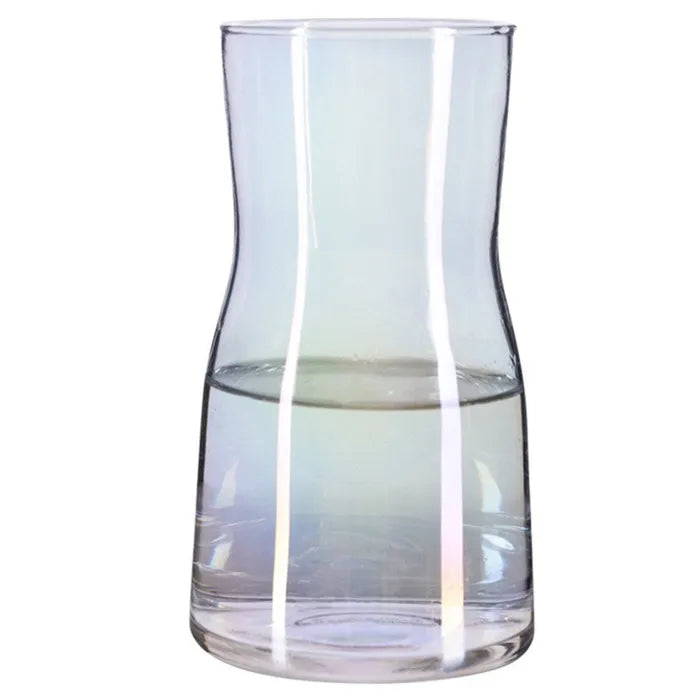 Color Fresh and Modern Transparent Glass Small Vase  for Table Surface Flower Arrangement