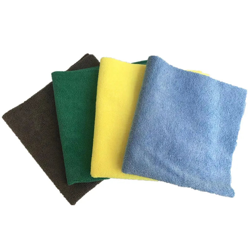 Edgeless Microfiber 16x16 Inch Warp Knitted Quick-Dry Compressed Car Detailing Towel 380 GSM
