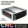 CNC Machining Audio Case Silver Home Theater System Custom Custom Metal Enclosure Aluminum Electronic Metal Housing