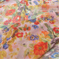 Bulk Fashion Hot Sale Wholesale Amazing Painting Floral Natural Pure Silk Crinkle GGT Fabric for Women Summer Dress