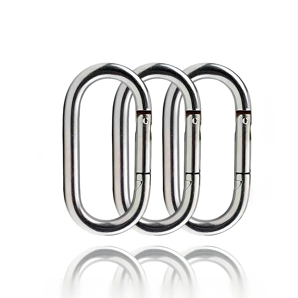 304 Heavy Duty Carabiner Clip Climbing  Hook Multipurpose for Climbing Rigging Ropes Hammocks Stainless Hooks Steel Carabiner Cl