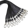 Black Lanyard for Id Badges Nylon Lanyard Bulk Clip