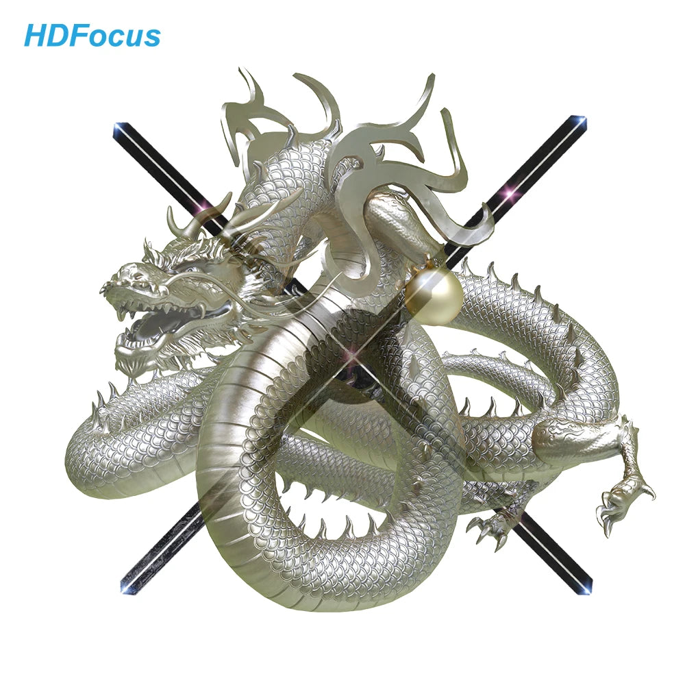 Innovative 65CM LED Hologram Projector and Fan With Multi-Color Effects for Captivating Retail Marketing Solutions MegaBDM