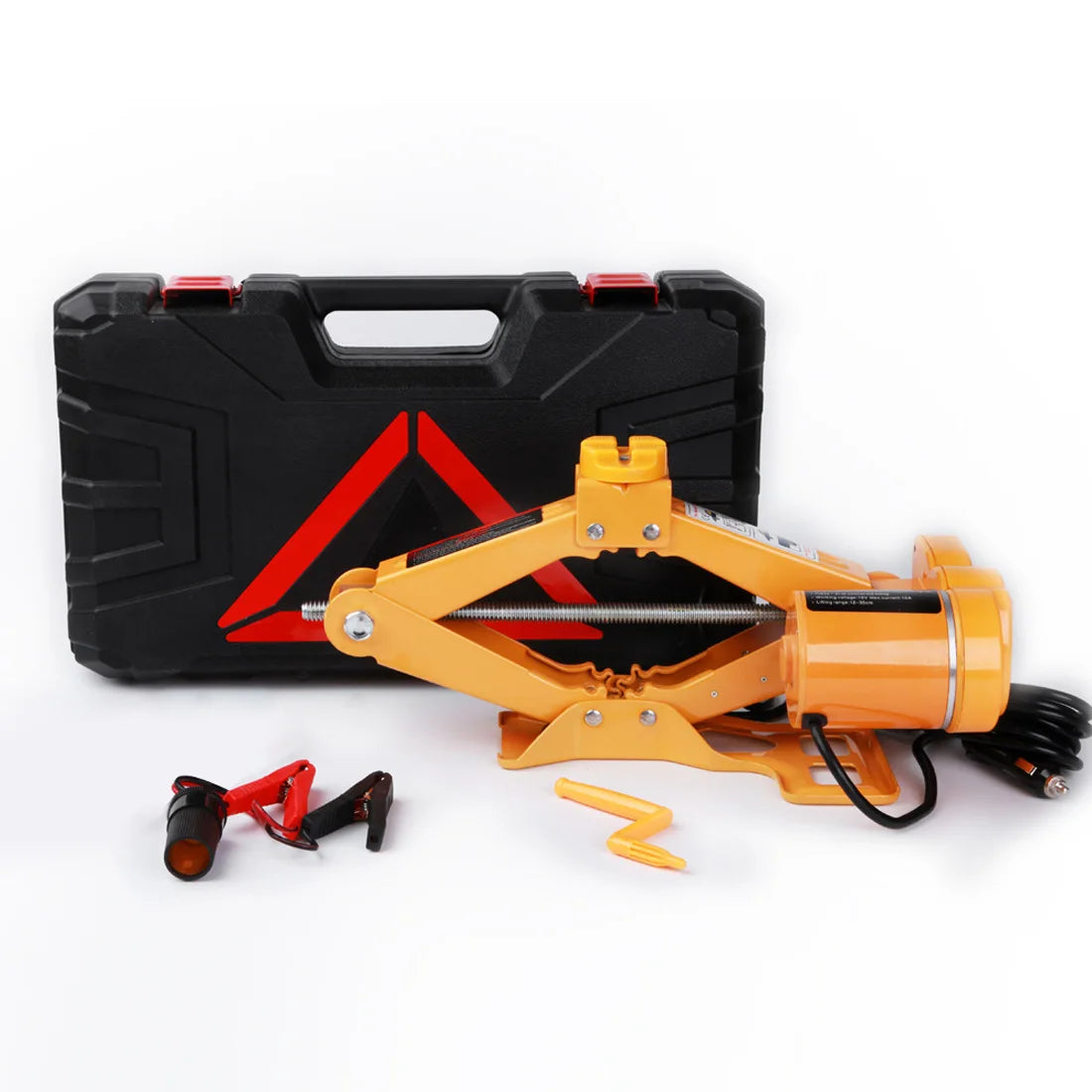 Ananke Tools 12V Electric Hydraulic Scissor Jack Car Jack Set Alloy Steel 2T Capacity 37cm Max Height 5.2kg Model TY002