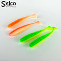 Selco in Stock 6.5Cm 1.8G Paddle Tail Plastic Soft Sea Fishing Lures Worm Swim Bait