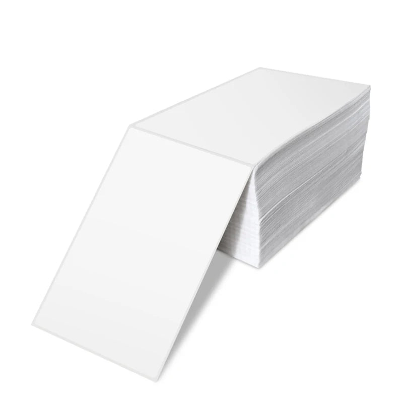 Self Adhesive Printer A6 4*6 Fan Fold Direct Top Coating Address Shipping Thermal Paper Labels Printer Compatible Label Sticker