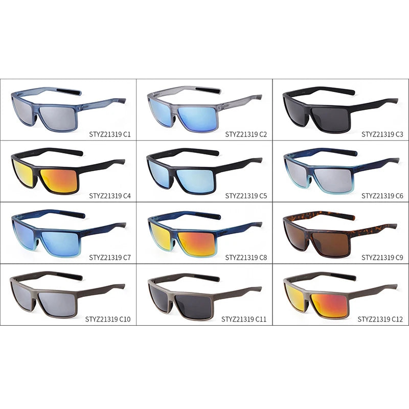 ZHIHENG Top Notch Custom logo Del Mar Mens Polarized ultra Light Sunglasses Fishing Cycling Sunglasses