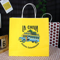 Wholesale Custom logo Printing Recycle Brown Craft Takeaway Wine Paper Bag for Bottle with logo