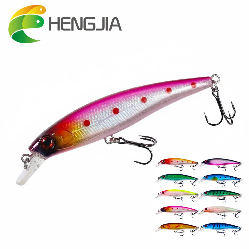 11CM-13.4G HENGJIA New Hard Plastic Fishing Lures Crankbait Minnow Artificial Swimbait