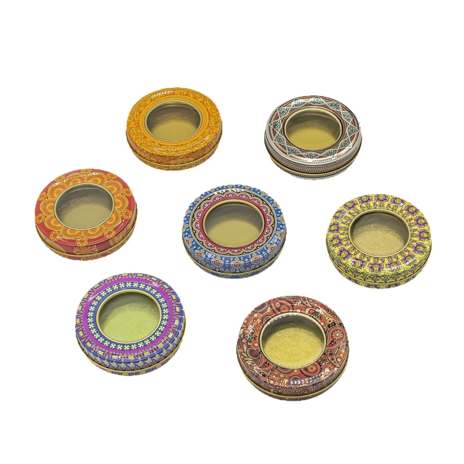 Custom 3g Printed Tinplate Box for Saffron Box Jar Container Packing Tin Saffron Packaging