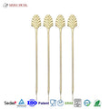 Premium Eco-Friendly Multi-Color Custom Cocktail Picks Fancy Style Metal Bartending Stainless Steel 4.5 Inch Martini Bar Tools