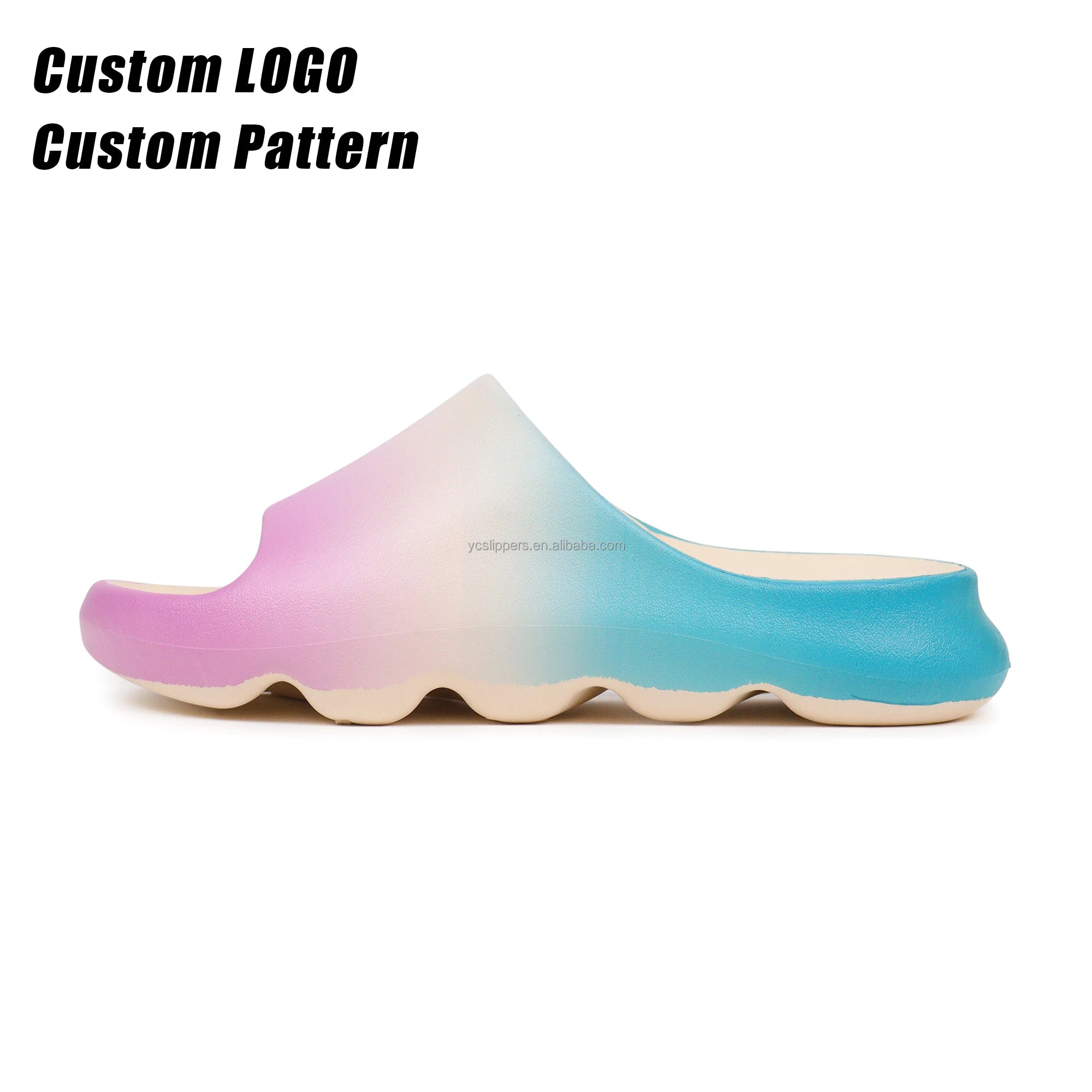 BreezeStep Women's Open Summer for Slippers Comfortable Soft Platform EVA Pillow Anti-Slip Light Weight Printed 'Cloud' Design