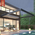 Aluminum Free Standing Pergola Louver Frame Outdoor Recreation Entrance Door Garden Patio Yard Retractable Pergola