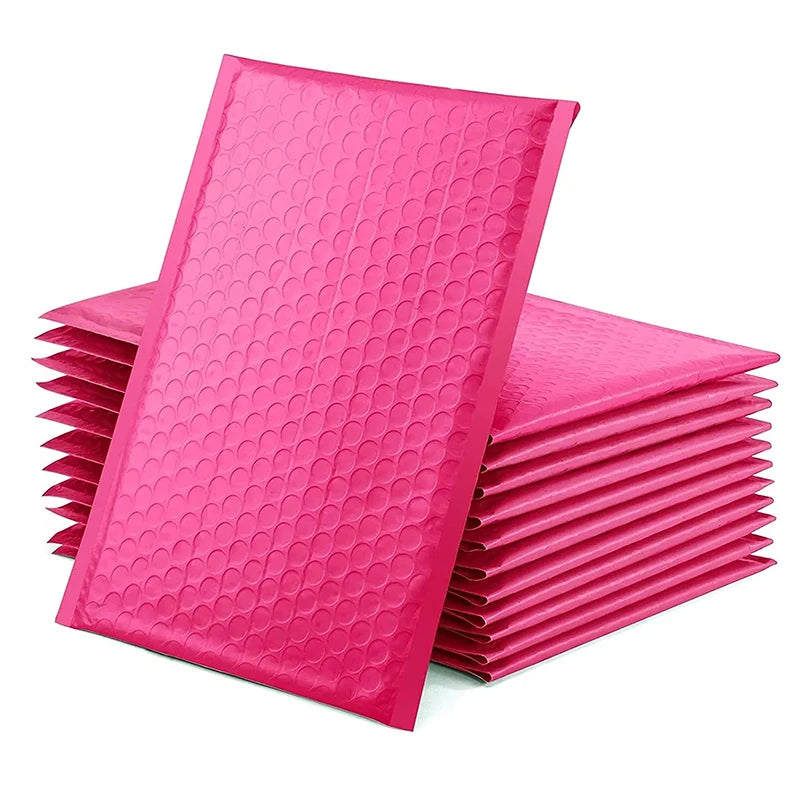 GDCX Red Bubble Mailer Red Poly Bubble Mail Colored Shipping Mailer Bag Rose Red Bubble Mailers Bag