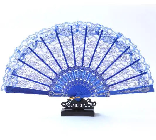 BSBH Wholesale Multicolor Lace Hand Fan for Wedding Party Bridal Handheld Dancing Fans