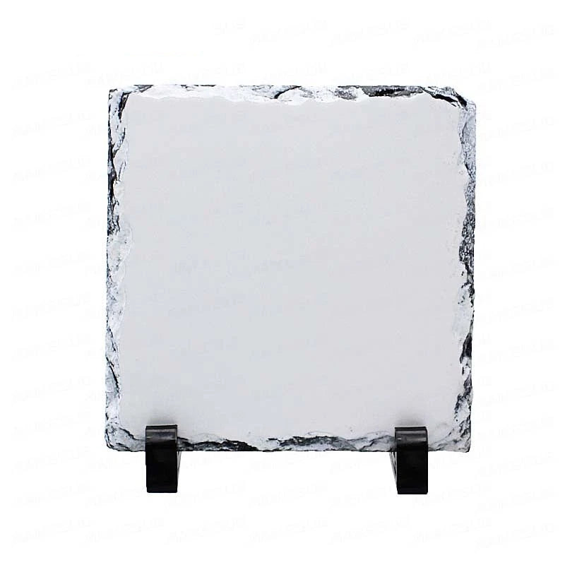 Custom Slate Rock Photo Frame 15*15cm Square Stone Sublimation Blanks for Home & Hotel Decor Rock Photo Customization