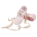 EU & US Pink Soft Stain Ballet Dance Ballerina Shoes Flat Split Sole with Ribbon for Girls and Boys (Toddler/Little Kid/Big Kid)