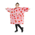 Blanket Sweatshirt Super Soft Warm Cozy Wearable Sherpa Hoodie for Boys Girls Kids Hooded Blanket