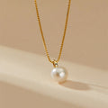 G1937 Fashion Women Jewelry 925 Sterling Silver Fresh Water Pearl Necklace