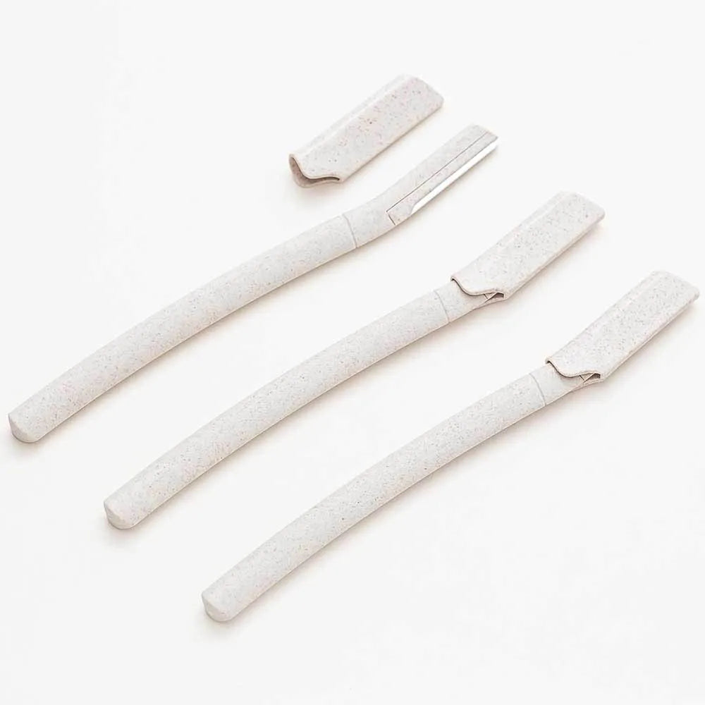 POPU Eco-friendly Disposable Highly-biodegradable Facial Eyebrow Razor Eyebrow Trimmer for Eyebrow Trimming