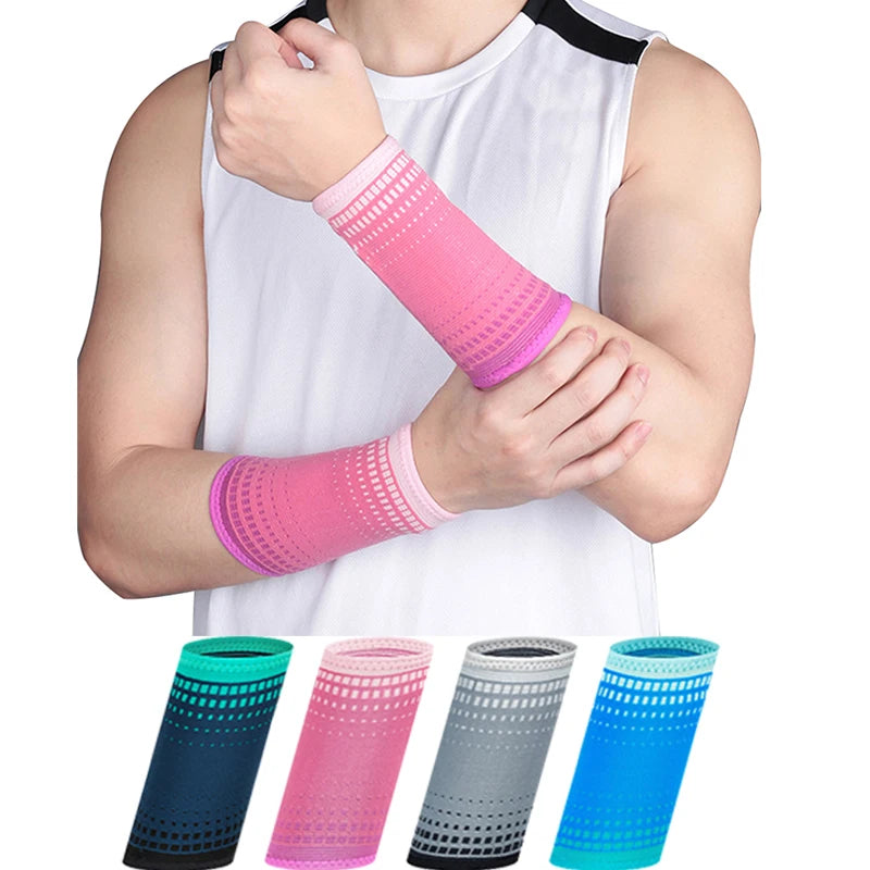 Gym Workout Cross Weightlifting Wrist Brace Sports Wristbands Fitness Wrist Band Sweat-absorb Wrist Band Nylon Tennis Wristbands