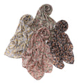 Chiffon Floral Print Long Scarf Windproof Sun Protection Headscarf Women's Floral Scarf