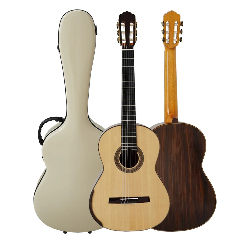 Aiersi Handcrafted High Quality Nylon String Arch Violin Back Smallman Classical Guitar