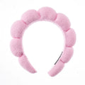 Custom Women Puffy Sponge Hairband Makeup Headband Terry Towel Cloth Spa Headband for Skin Care