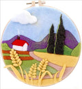 Felted Hometown Starters Set DIY Supplies Folk Art Needle Crafts Handmade Home Decoration Ornament 2D Needle Felting Kit