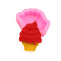 XGY-236 Ckae Diy Silicone Cake Mold Ice Cream/Sugar Craft Soap Mold Decorating Tools Ice Cream Shape