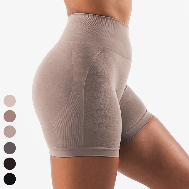 No Front Seam Running Sports Pants Scrunch Butt Workout Shorts Gym Fitness Leggings High Waist Seamless Yoga Shorts for Women
