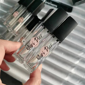 10ML Custom logo square Lip Gloss Tube Packaging Bottle Wholesale Luxury Lip Gloss Wand Tubes with Big Brush