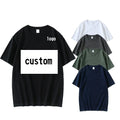 Custom logo Print 100% Cotton Oversized Fit t Shirt Men's Loose Cut Solid T-shirt Heavyweight O-neck Tee