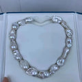 Wholesale White Baroque Pearl Strand 1A Natural Freshwater Loose Pearls Irregular Baroque Pearl Beads for Jewelry Making MegaBDM