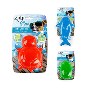 All for Paws High Quality Summer Dog Toy Frog/Turtle/Shark Chew Mix TPR Funny Frozen Toys Dog Cooling Chew Toy