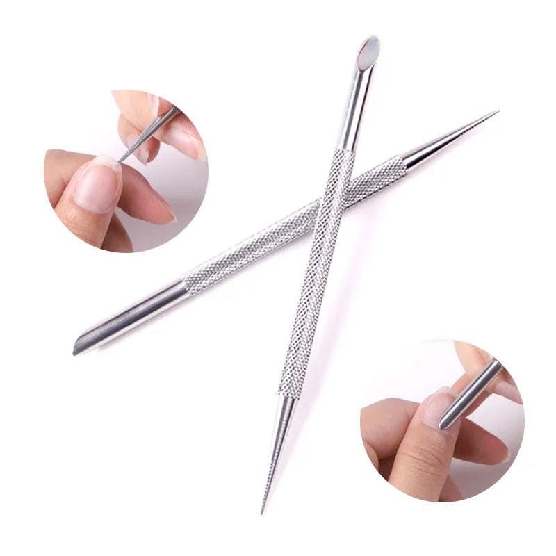 TSZS Durable Stainless Steel Nail Cuticle Pusher Dead Skin Push Remover for Pedicure Manicure Nail Art Cleaner Care Tool