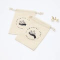 Eco-Friendly Cotton Muslin Drawstring Christmas Gift Bag Small Jewelry Cosmetic Makeup Packaging Dust Cotton Pouch