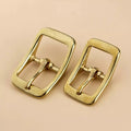 Brass Belt Buckle Tri Glide Single Pin Middle Center Bar Belt Buckle for Leather Craft Bag Strap Horse Bridle Halter Harness