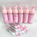 Wholesale Oil Free Vegan Friendly Lash Cleanser Shampoo Private Label Eyelash Extension Foam Cleanser Kit With Brushes