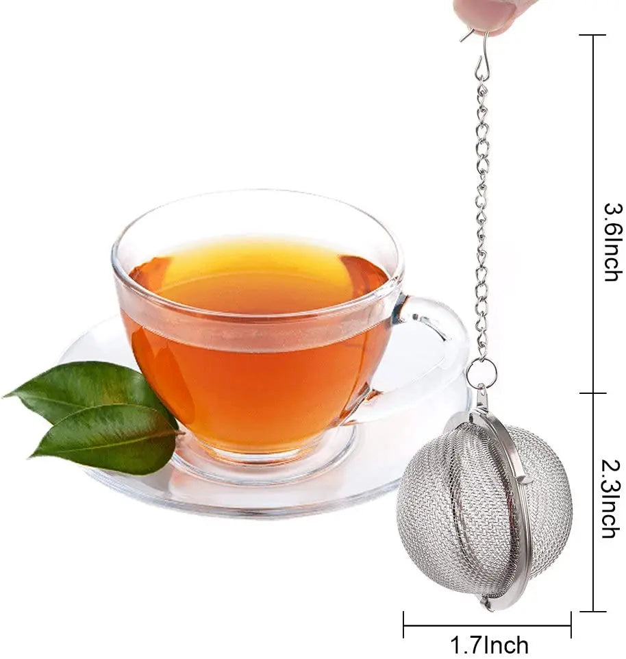Bulk Creative Ball Shape 304 Stainless Steel Mesh Tea Infuser for Tea Lovers Durable Metal Infuser