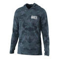 Durable Men's UPF 50 Performance Fishing Shirt Cooling Hoodie Camo Long Sleeve