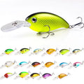 Hard Bass Bait Wobbler Crankbait 13.6g/10cm Fishing Lure Hook Tackle Made of Durable ABS Material