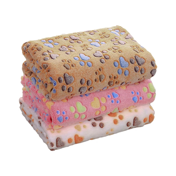 Printing Pattern Pet Dog Blanket Cushion Comfortable Warm Sleeping Blanket Custom Pet Mat Blanket