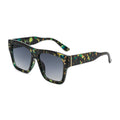 VIFF HP20173 UV400 Patterned Polycarbonate Square Sunglasses